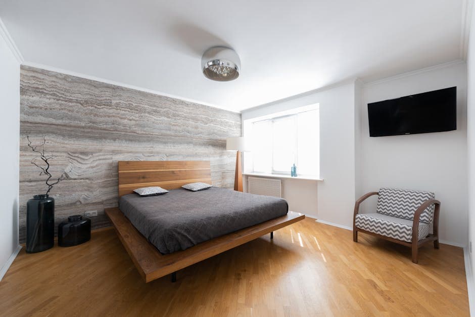 Platform Bed Modern Bedroom - Worli by Horizon Classic Interior & Glass Film
