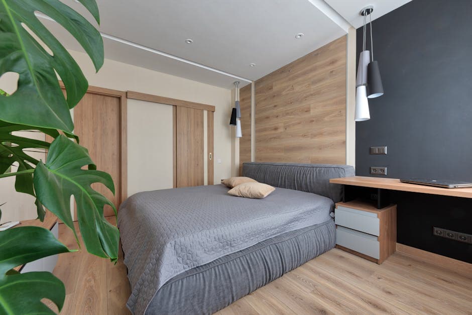 Platform Bed Modern Bedroom - Khar - Bedroom Interiors in Khar