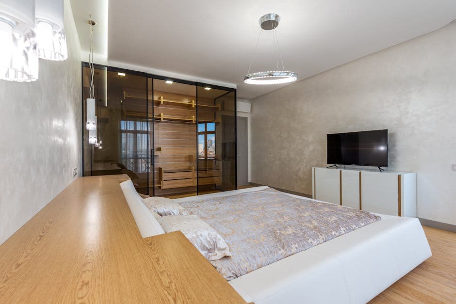 Platform Bed Modern Bedroom - Juhu 2 - Bedroom Interiors in Juhu
