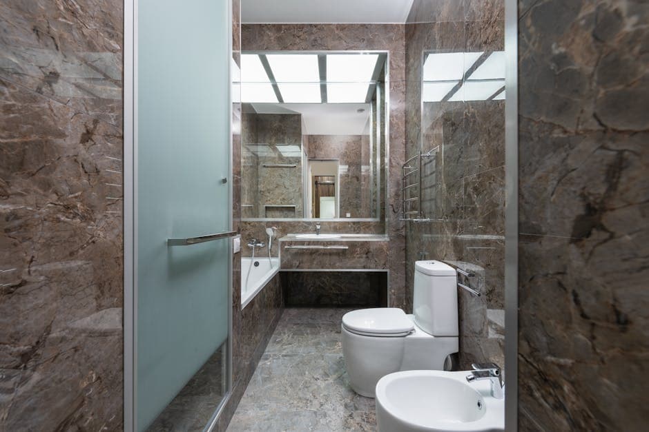 Bathroom Privacy Glass Film - Navi Mumbai 2 by Horizon Classic Interior & Glass Film