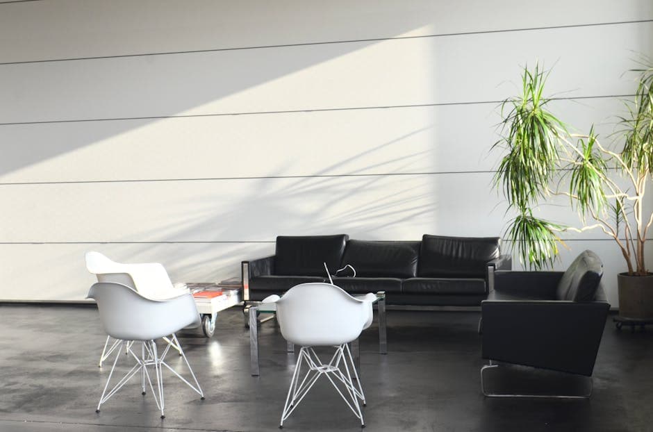 White Wall Modern Lounge - Borivali - Living Rooms Installation in Borivali