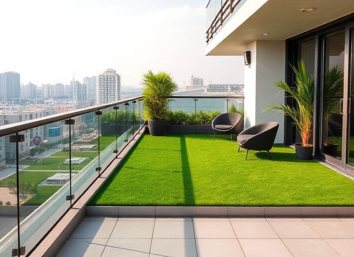 Borivali Artificial Grass Balcony Transformation - Before
