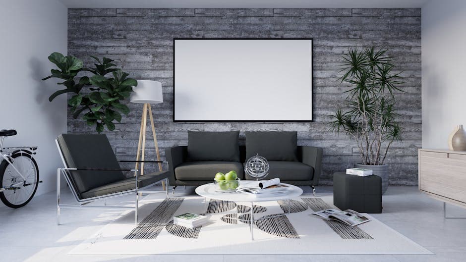 Concrete Accent Wall - Bandra by Horizon Classic Interior & Glass Film