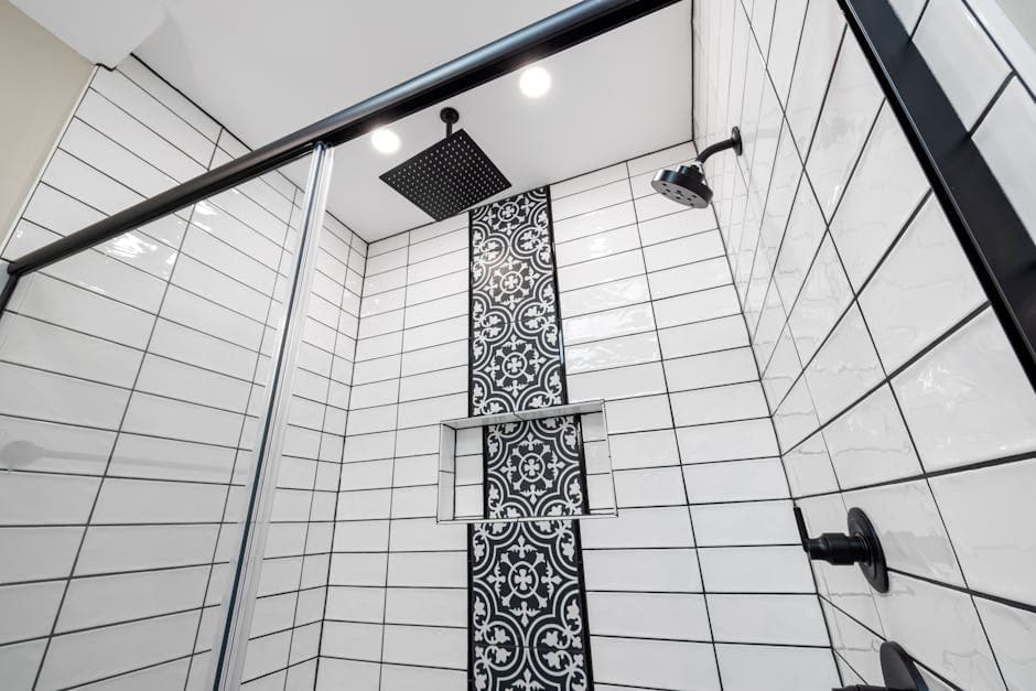 Etched Glass Film Shower Enclosure - Bandra by Horizon Classic Interior & Glass Film